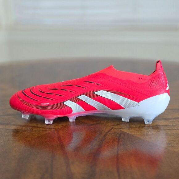 Adidas Predator Elite Laceless FG Soccer Cleats Lucid Red White Men's 11 ID3877 - Picture 9 of 16